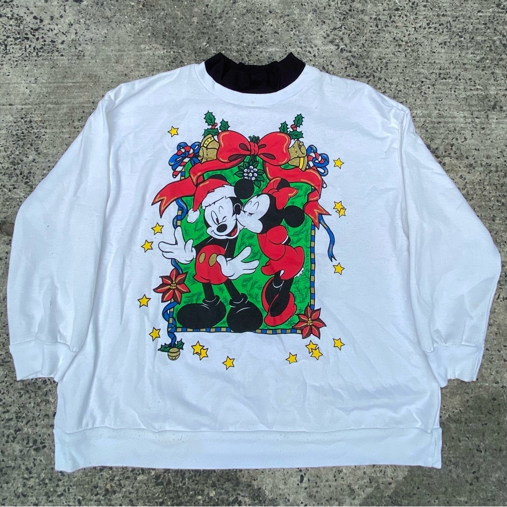 Vintage 90s Mickey and Minnie Crewneck Sweatshirt